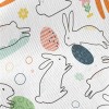 Simple Line White Rabbit Standard Corduroy