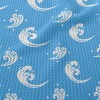 Cartoon Shiny Ocean Wave Birdseye Piqué