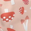 Cute Red Mushroom Stretch Ponte