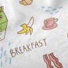 Cartoon Hand Drawn Breakfast Minky