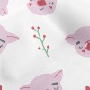 Pink And Purple Pig With Close Micro Fleece