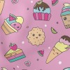 Naughty Colorful Desserts Lightweight Cotton Poplin