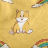 Rainbow And Corgi Minky