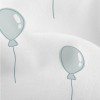 Hand Drawn Gray Balloon Lightweight Performance Linen