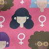 Classic Big Head Woman Jersey Backed Fleece