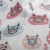Winter Snowing With Pigs Athletic Mesh Flat Back