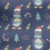 Penguin Holding Small Gift Jersey Backed Fleece