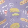 Delicious Burgers And Fries Lightweight Performance Linen
