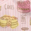 Hand Drawn Dessert Cake Micro Fleece