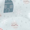 Hand Drawn Cottage And Snowfla Stretch Jersey