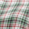 Red And Green Small Plaid Performance Linen