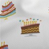 Colorful Three-layer Cake With Athletic Mesh Flat Back