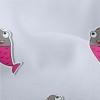 Cartoon Fish Stickers Lightweight Performance Linen