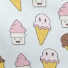 Cute Cartoon Ice Cream Pongee