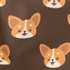 Innocent Big Head Corgi Lightweight Cotton Poplin