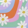 Colorful Smiling Flowers Twill