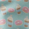 Hot Coffee And Donuts Waterproof Canvas