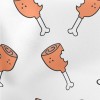 Cartoon Meat Food Stretch Ponte