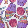 Cute Cartoon Sweets Lightweight Cotton Poplin