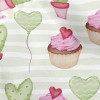 Hand Drawn Cupcakes And Cactus Micro Fleece