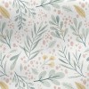 Vintage Watercolor Plants Jersey Backed Fleece