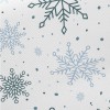Simple Christmas Snowflakes Midweight Cotton Poplin