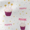 Star Decorated Cupcakes Waterproof Canvas