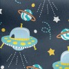 UFO In Outer Space Jersey Backed Fleece