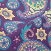 Psychedelic Paisley Flower Piqué