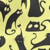 Big Eyed Cat Silhouette Stretch Jersey