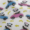 Trendy Panda Driving Athletic Mesh Flat Back