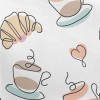 Croissant With Coffee Pongee