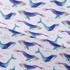 Dreamy Watercolor Whale Waterproof Oxford