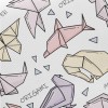 Colorful Origami Animals Midweight Cotton Poplin