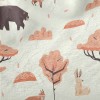 Cartoon Autumn Animals Minky