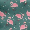 Flamingo Loves Coconut Juice Jersey Backed Fleece