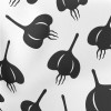 Hand Drawn Garlic Silhouette Lightweight Cotton Poplin