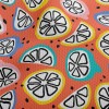 Lemon Slice Doodle Athletic Mesh Flat Back