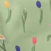 Colorful Meadow Flowers Lightweight Cotton Poplin