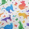 Colorful Cat Butterfly Performance Linen