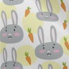 Gray Rabbit And Carrot Chiffon