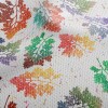 Spray Painted Colored Leaves Athletic Mesh Flat Back