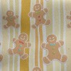 Line Gingerbread Man Jersey Backed Fleece
