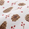 Cute Pine Cones Performance Linen
