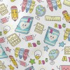 Smile Emoticon Stationery Lightweight Cotton Poplin