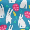 Playful Cartoon Easter Jersey Backed Fleece