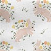 Beautiful Pink Rabbit Jersey Backed Fleece