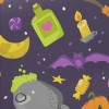 Cartoon Halloween Wizard Twill