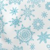 Various Snowflake Patterns Lightweight Cotton Poplin