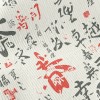 Chinese Calligraphy Text Standard Corduroy